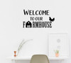 Kitchen Wall Decals Welcome To Our Farmhouse Vinyl Wall Art Stickers-Matte Black