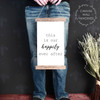 9x15 - Wood & Canvas Wall Hanging This Is Our Happily Ever After Wall Art