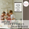 Wood & Canvas Wall Hanging A Woman With All Sons Wall Art Sign — Wall art hangs in a bright kitchen where two women and a