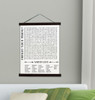 23x30 - BLACK Wood & Canvas Wall Hanging Bathroom Word Search Forgot Phone Wall Art