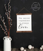 12x14.5 - Wood & Canvas Wall Hanging, Secret Ingredient Love Kitchen Wall Art