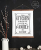 19x24 - Wood & Canvas Wall Hanging, Kitchen For Our Family To Gather Wall Art