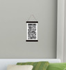 BLACK Wood & Canvas Wall Hanging, Laundry Room Words Wall Art Print 9x15 Small