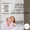 Canvas Wall Hanging, Fresh Soap Water Laundry