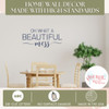 Oh Beautiful Mess Home Wall Decor Made with High Standards Vinyl Decals for the Kitchen