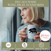 Mama Bear with Cubs Tumbler Personalized Mug Vinyl Decals for Cups-Glossy Black Made with High Standards