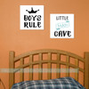 Option 1, Option 3- Canvas Prints Boys Bedroom Wall Art Decor Name Man Bro 14x14 Choose 2