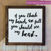 Kitchen Wall Decals Full Hands Full Heart Family Wall Decor Stickers-Black