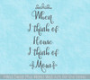 Family Quotes Wall Art Home I Think Of Mom Quote Sticker for Wall Decor