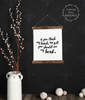 Small: 12x14.5 - Wood & Canvas Wall Hanging Hands Full See My Heart Mom Wall Art