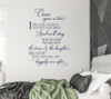 Bedroom Wall Decals Quotes Happily Ever After Vinyl Lettering Stickers-Matte Deep Blue