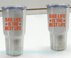 Father's Day Gift Dad Life Best Life Vinyl Car Tumbler Decal Stickers-Glossy Red