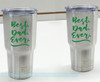 Father's Day Gift Best Dad Ever Car, Tumbler Mug Vinyl Decal Stickers-Glossy Green