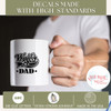 WD1543 Father's Day Gift Worlds Best Dad Tumbler Vinyl Decals Glossy Black High Standards