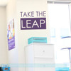 Inspirational Vinyl Wall Quotes Take The Leap Vinyl Lettering Decals-Plum
