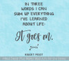 Inspiration Wall Quotes Life Goes On Home Wall Art Decal Sticker Quote