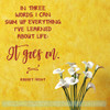 Inspiration Wall Quotes Life Goes On Home Wall Art Decal Sticker Quote-Red