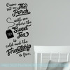Farmhouse Wall Decals Come Sit Porch Tea Friendship Free Decor Letters Black