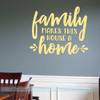 Kitchen Quotes Wall Art Decal Family Makes House Home Vinyl Home Decor-Buttercream