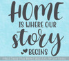 Farmhouse Wall Art Home Where Story Begins Vinyl Wall Decal Stickers