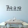 Wall Decal For Kitchen This Is Us Home Decor Popular Art Vinyl Sticker-Black