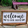 Decals For Wood Signs Welcome To Our Home Vinyl Art Decals Home Decor-Black