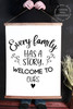Wood & Canvas Wall Decor Hanging Every Family Has a Story Wall Art Sign XLarge