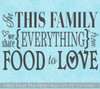 Kitchen Decor In this Family We Share Everything Wall Decal Stickers Quotes