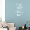 Family Quote Sticker Little Bit of Loud Crazy Love Wall Art Decor Decal-White