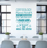 Kitchen Wall Decal Coffeeology Quote Stay Grounded Wall Decor Sticker-Teal