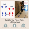 Sensory Path Wall Pushes Slide Sticker Decals School Hallway Foot Hands Pitter Patter Feet