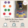 Sensory Path 8-Inch Polka Dot Stickers Vinyl Decals School Hallway Hop — Colorful vinyl floor decals in various sizes