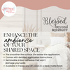 Blessed Beyond Measure Wall Decal Sticker Gratitude Inspirational Quote