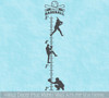 Boys Height Ruler Growth Chart Decal Sticker Baseball Player Silhouette