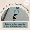 Sensory Path Floor Vinyl Decal Stickers Daycare School Hallway Feet Hop Suitable for Most Smooth Surfaces