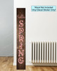 Decal Sticker for Tall Wood Sign Hello Spring Vertical Letters Porch Art 6ft Carnation Pink