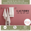 Laundry Room Decal Quotes Wash Dry Fold Repeat Letter Wall Decor Sticker  High Standards