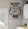 Laundry Room Wall Decal Sorting Life One Load At Time Vinyl Lettering Black