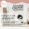Rustic Laundry Room Co Wall Decor Decal Sticker Quote Wash Dry Fold Enhance the Ambience