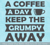 Coffee Keep Grumpy Away Kitchen Office Wall Decor Sticker Decal Words