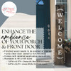 Decal Sticker for Tall Wood Sign Welcome Farmhouse Entryway Porch Decor Enhance the Ambience