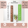 Decal Sticker for Tall Wood Sign Welcome Farmhouse Entryway Porch Decor Decal or Stencil Option
