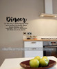 Kitchen Wall Decor Sticker Dinner Definition Mom Quotes Art Decal Words-Black