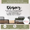 Kitchen Wall Decor Sticker Dinner Definition Mom Quotes Art Decal Words High Standards