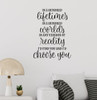 I'd Find You Choose You Love Wall Quote Decal Sticker Bedroom Decor Words-Black