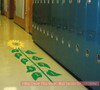 Sensory Path Floor Decal Sunflower Hopscotch School Activity Sticker Yellow/Grass Green