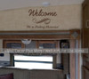 Welcome We're Making Memories Camper Kids Room Wall Decal Sticker Quote Chocolate Brown