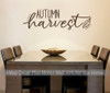 Autumn Harvest Fall Wall Art Decor Sticker Decal Vinyl Lettering Words-Chocolate Brown