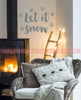 Winter Wall Decals Let It Snow Snowflakes Home Decor Sticker Holidays-Storm Gray