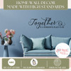 Wall Decal Together Wonderful Place Family Quote Sticker Wall Decor Art standards Black